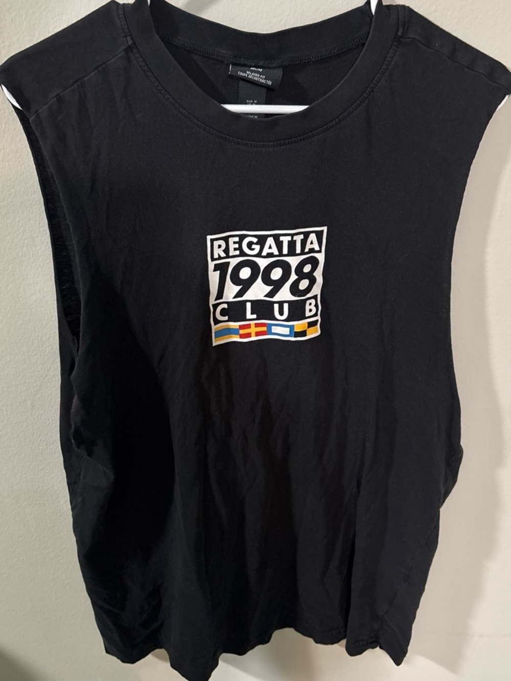 H&M Black Regatta 1998 Club Graphic Tank